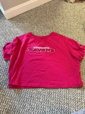 Pink Short-Sleeve Ravens Tee
